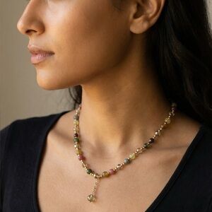 Elegant Multicolor Beaded choker